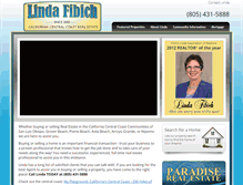 Tablet Screenshot of lindafibich.com